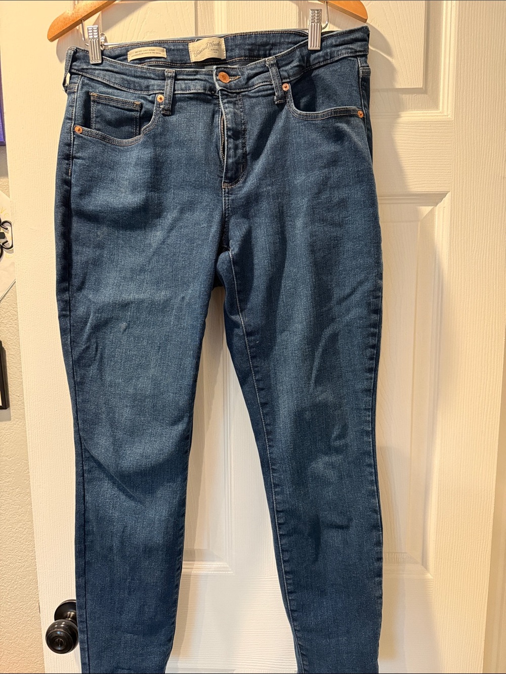 Classic High-Rise Women's Jeans - Dark Blue